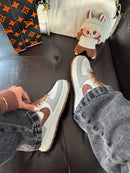 Louis Vuitton x Nike Air Force 1 Branco/Caramelo