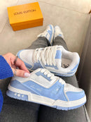 Louis Vuitton Trainer 54 x Branco/Azul Bebê