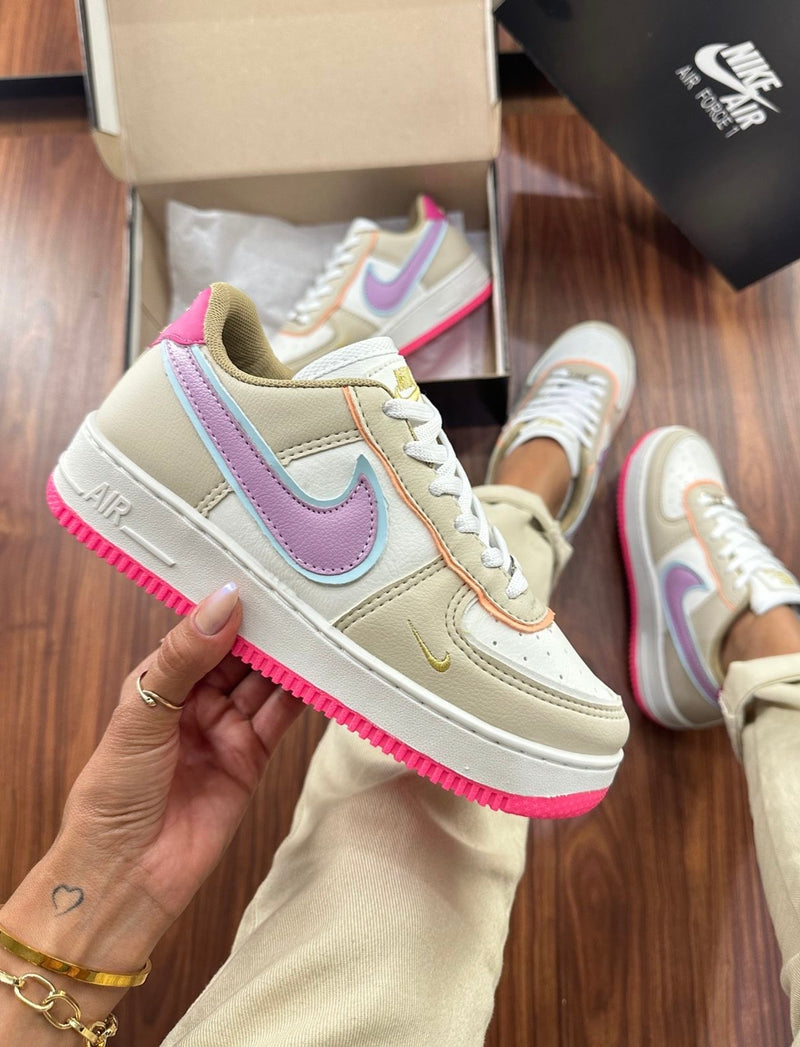 Nike Air Force x Pink/Creme/Lilás