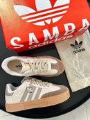 Adidas Samba Retrô x Branco/Cinza