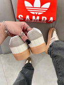 Adidas Samba Retrô x Branco/Cinza