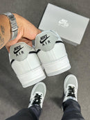 Nike Air Force 1 x Branco/Cinza/Preto