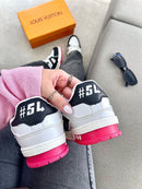 Louis Vuitton Trainer 54 x Branco/Preto/Pink